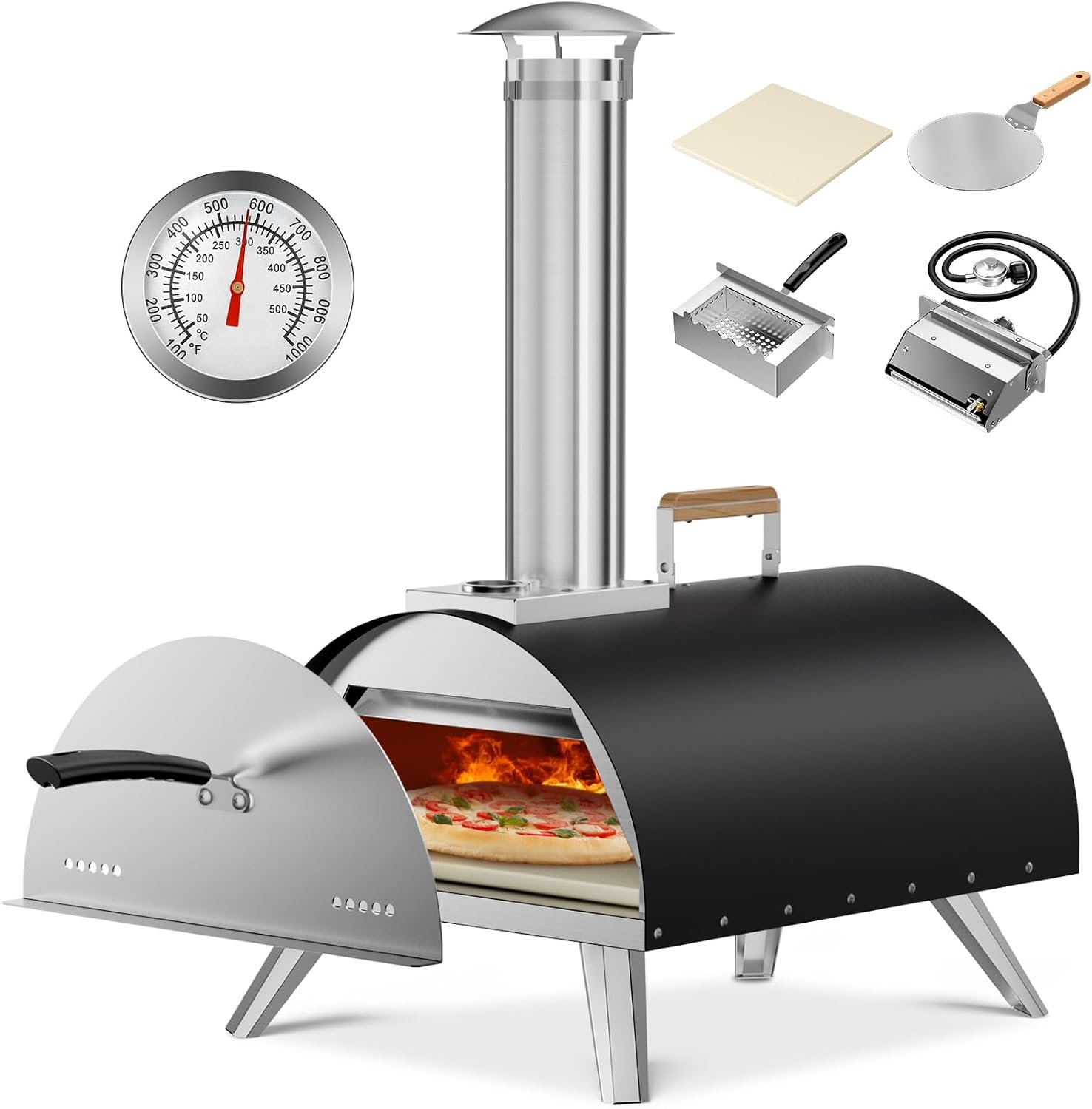 12-Inch 2-Person Outdoor Pizza Oven
