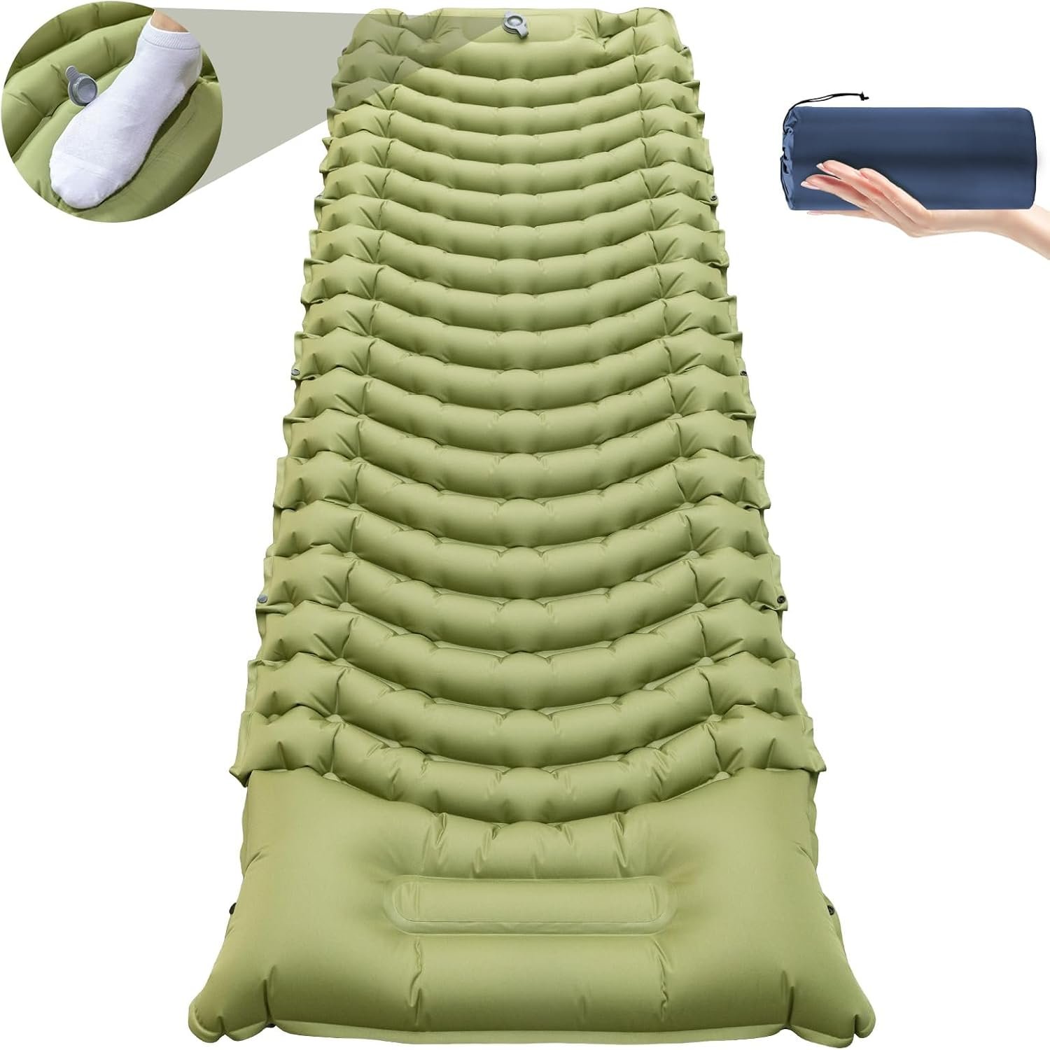 Camping Sleeping Mat, Self-Inflating Sleeping Mat, Thick Sleeping Mat