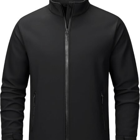 Men's Lightweight Softshell Jacket, Waterproof, Lightweight, Fleece Lined, Waterproof
