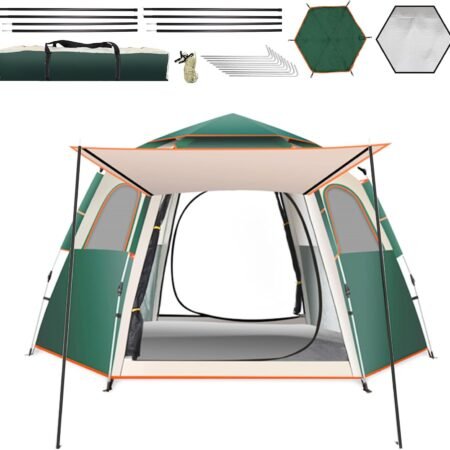 Large Camping Tent, 87 inches long, 73 inches wide, 40 inches high
