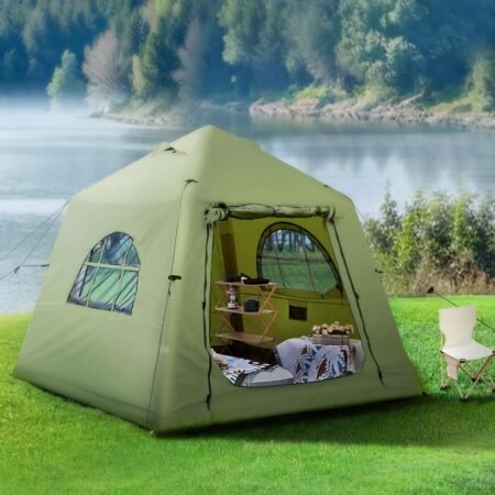 Upgraded 100% Waterproof Inflatable Camping Tent