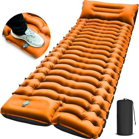 Camping Sleeping Mat, Ultralight Camping Mat with Pillow