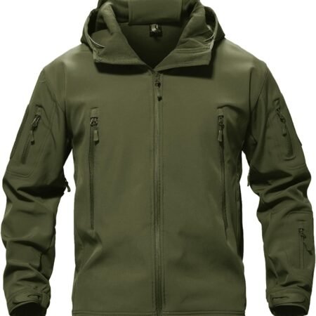 Men's Special Ops Military Tactical Soft Shell Winter Warm Fleece Lined Jacket Rain Hood Coat Hiking Snowboard