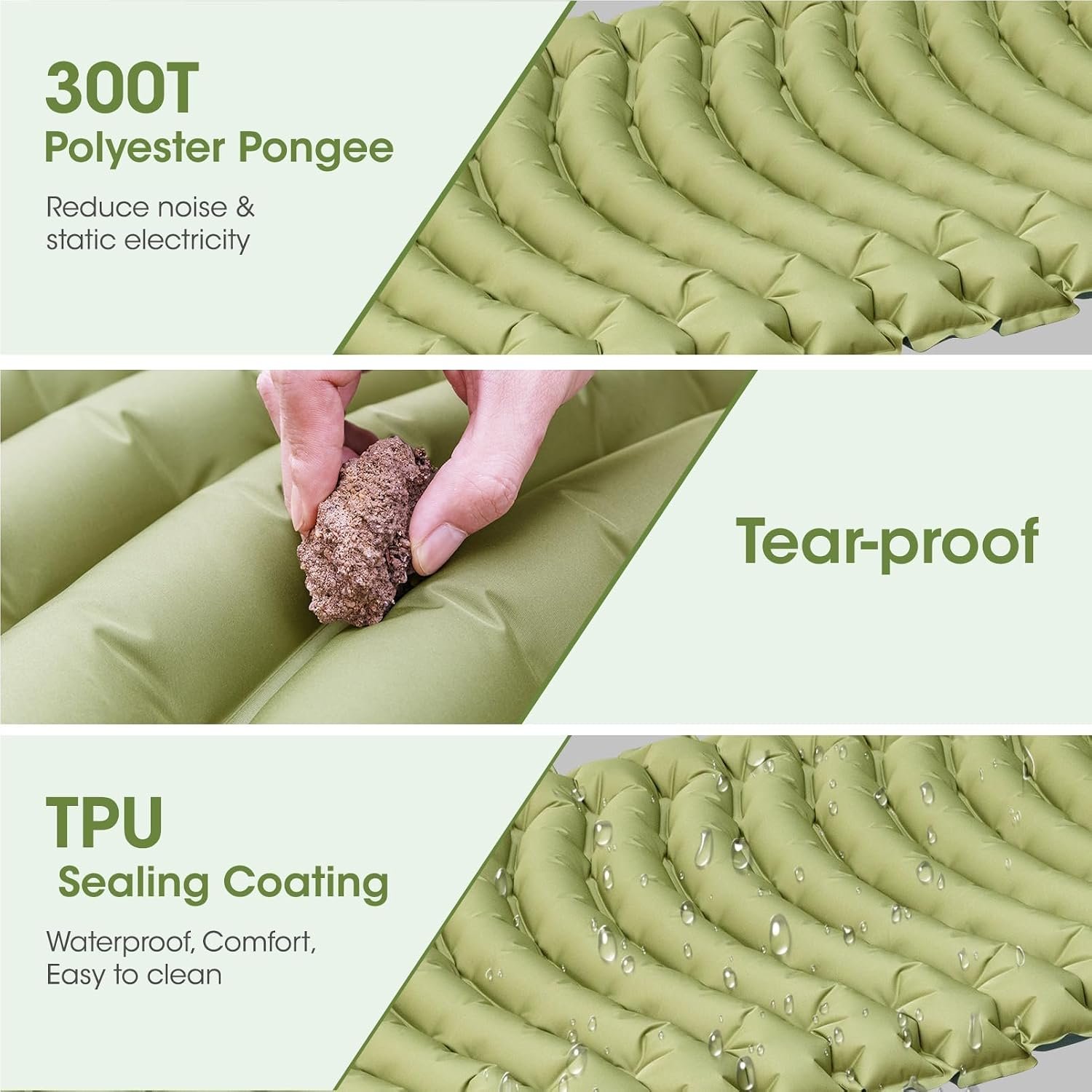 Camping Sleeping Mat, Self-Inflating Sleeping Mat, Thick Sleeping Mat - Image 2