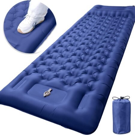 Inflatable Camping Sleeping Mat, Thick 4-inch Sleeping Mat