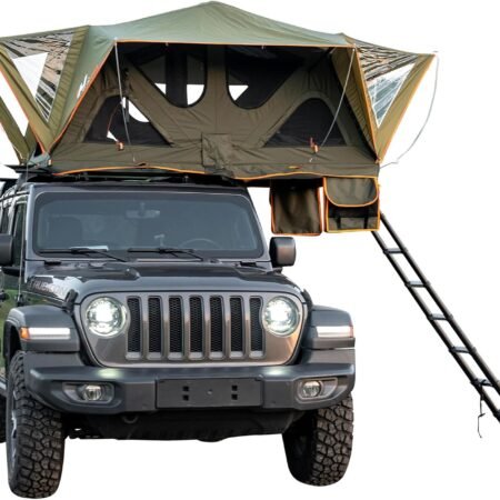 Roof tent: A soft-shell tent for 2-3 people.